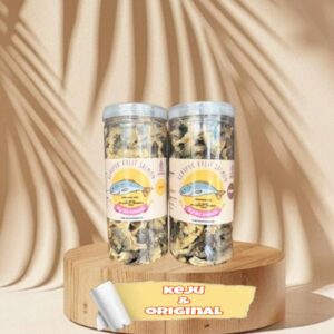 Paket Hemat Kerupuk Kulit Ikan Salmon 150gr Rasa Keju Dan Original 150gr